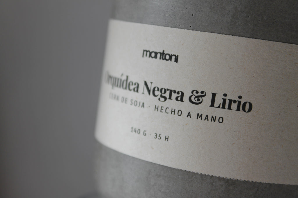 Vela de Orquídea Negra & Lirio