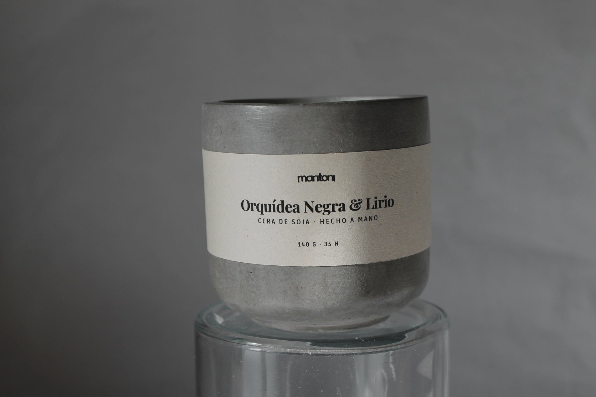 Vela de Orquídea Negra & Lirio